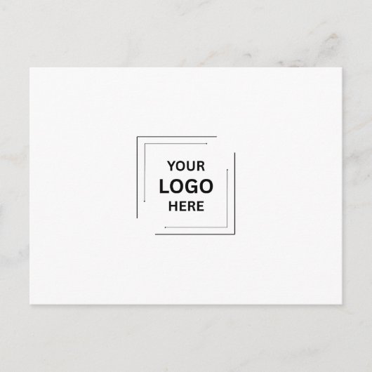 Carte postale de branding de logo d'entreprise mod (Devant)