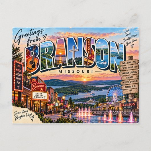 Carte postale de Branson Missouri (Devant)