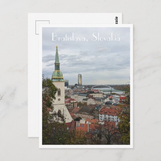 Carte postale de Bratislava (Devant / Derrière)