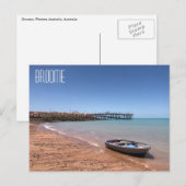 carte postale de broome town jetty (Devant / Derrière)