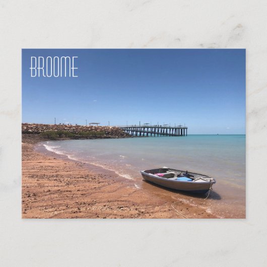 carte postale de broome town jetty (Devant)