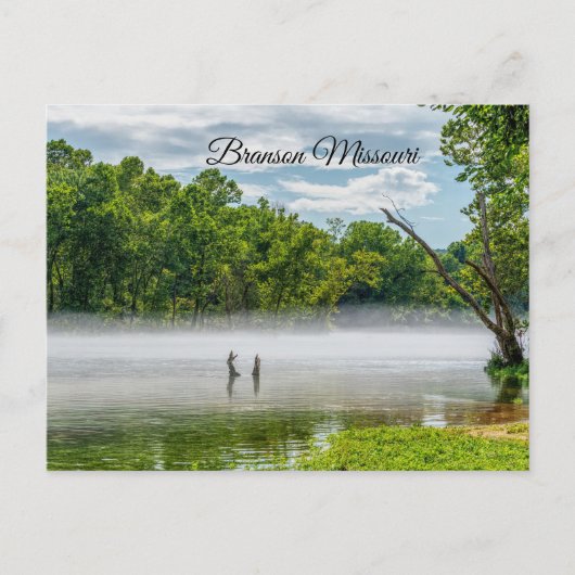 Carte postale de brouillard d'été du lac Taneycomo (Devant)