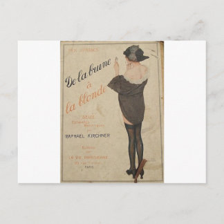 Carte Postale De Brown à Blonde par Raphael Kirchner