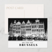 Carte postale de Bruxelles (Devant / Derrière)