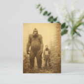 Carte postale de bûcheron Sasquatch (Debout devant)