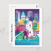 Carte postale de Buenos Aires (Devant / Derrière)