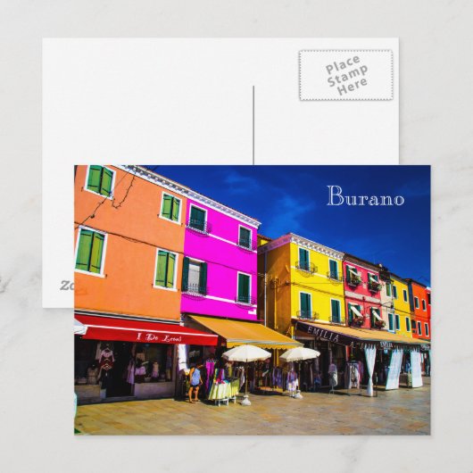 Carte postale de Burano (Devant / Derrière)