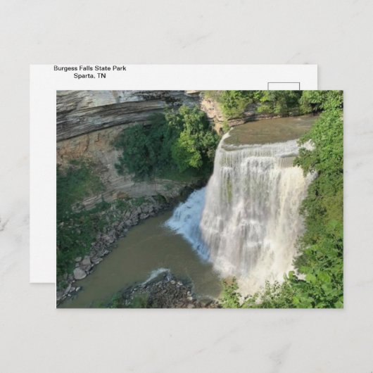 Carte postale de Burgess Falls (Devant / Derrière)