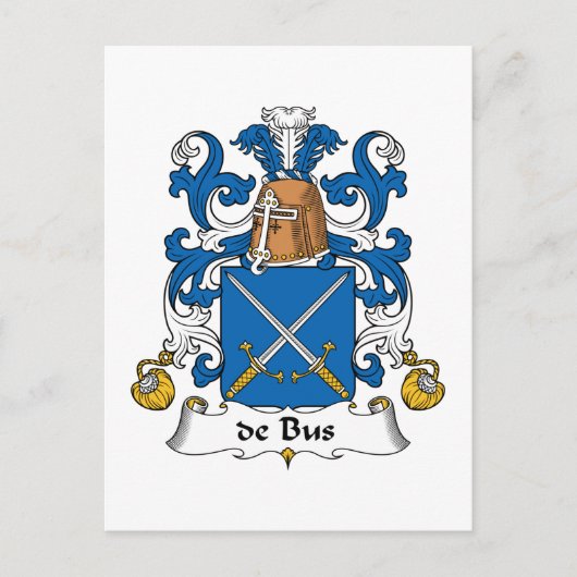 Carte Postale de Bus Family Crest (Devant)