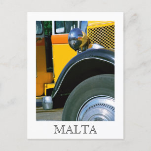 Carte postale de bus maltais