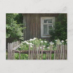 Carte postale de cabane en bois
