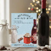 Carte postale de cacao chaud avec recette de choco