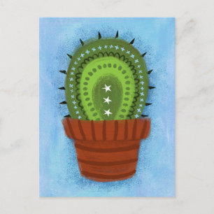 Carte postale de cactus en pot