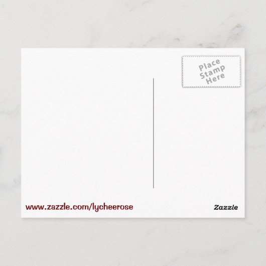 Carte postale de café (Dos)