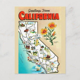 Carte postale de Californie