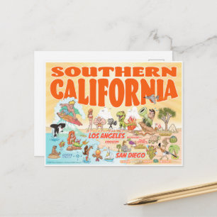 Carte postale de Californie du Sud