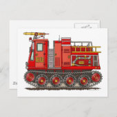 Carte postale de camion de piste (Devant / Derrière)
