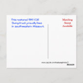 Carte postale de camion jetable d'antiquité COE2-  (Dos)