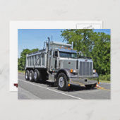 Carte postale de camion Peterbilt Dump (Devant / Derrière)