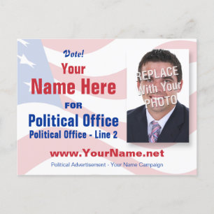 Carte postale de campagne électorale - non-partisa