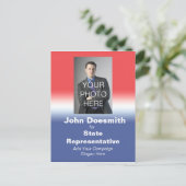 Carte postale de campagne électorale politique Éle (Debout devant)