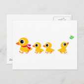 Carte postale de canard distrait (Devant / Derrière)