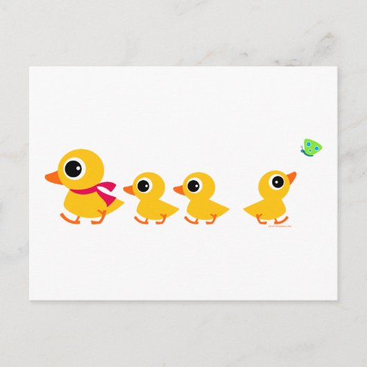 Carte postale de canard distrait (Devant)