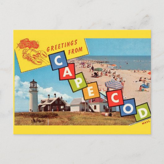 Carte postale de Cape Cod années 50 (Devant)