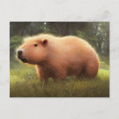 Carte postale de capybara mignon (Devant)