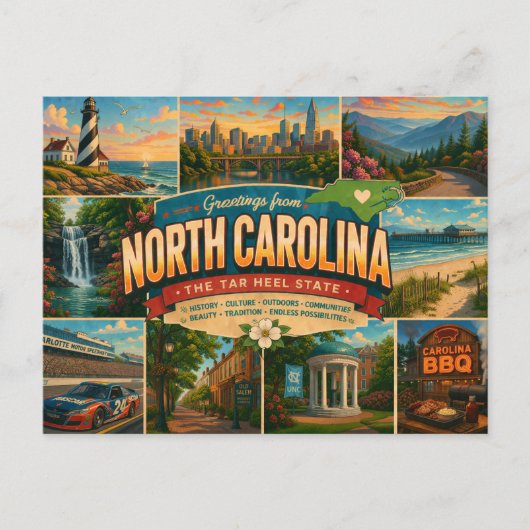 Carte postale de Caroline du Nord (Devant)