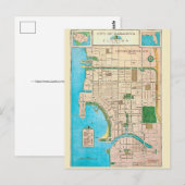 Carte postale de carte ancienne de Sarasota FL (Devant / Derrière)