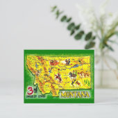 Carte postale de carte illustrée vintage du Montan (Debout devant)