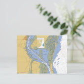 Carte postale de carte marine Georgetown, Caroline (Debout devant)