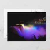 Carte postale de cascade colorée (Devant / Derrière)