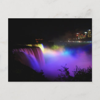 Carte postale de cascade colorée