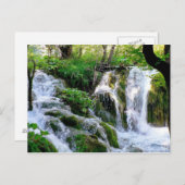 Carte postale de cascade croate (Devant / Derrière)