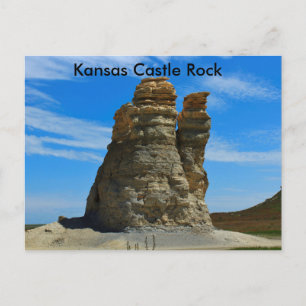 Carte postale de Castle Rock au Kansas