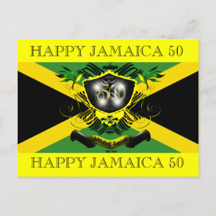 Carte postale de célébration de la Jamaïque 50