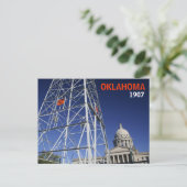 Carte postale de centennial de l'Oklahoma (Debout devant)
