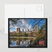 Carte postale de Central Park, Manhattan, New York (Devant / Derrière)