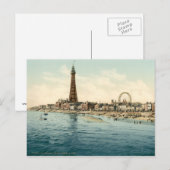 Carte Postale De Central Pier, Blackpool, Angleterre (Devant / Derrière)