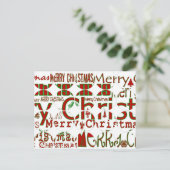 Carte postale de cercle de Joyeux Noël (Debout devant)