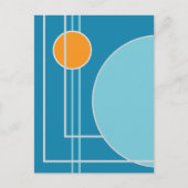 Carte postale de cercles flottants 11 design abstr (Devant)