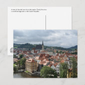 Carte postale de Cesky Krumlov (Devant / Derrière)