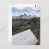 Carte postale de chaîne de Teton (Devant / Derrière)