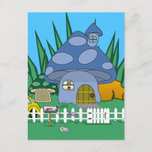Carte postale de Chambre de champignon