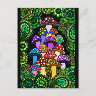 Carte postale de champignons