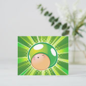 Carte postale de champignons Extra Life (Debout devant)