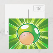 Carte postale de champignons Extra Life (Devant / Derrière)