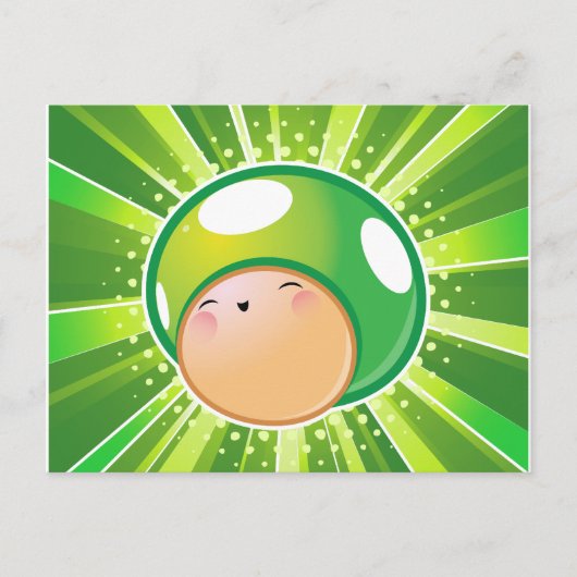 Carte postale de champignons Extra Life (Devant)